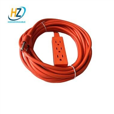 3kolíkový oranžový predlžovací kábel